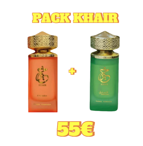 Pack Dúo Irresistible: Perfumes Árabes Khair Fusion y Khair Pistachio (2x100ML)